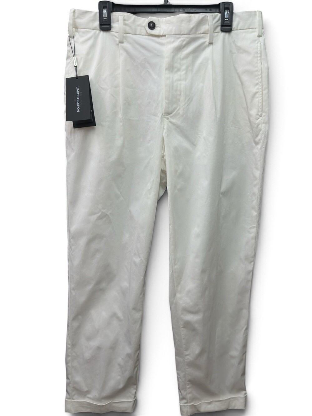 Massimo Dutti Limited Edition Pants Mens 32 White Chino Trouser NWT SKU#70